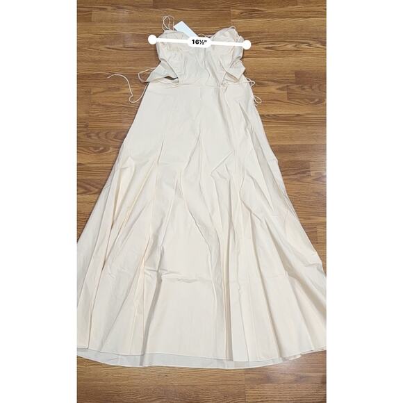 ANNA OCTOBER Ivory Uma Maxi Dress size Large - Picture 6 of 13